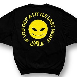 X-Large Black and Yellow Reversible Rip N Dip Sweater